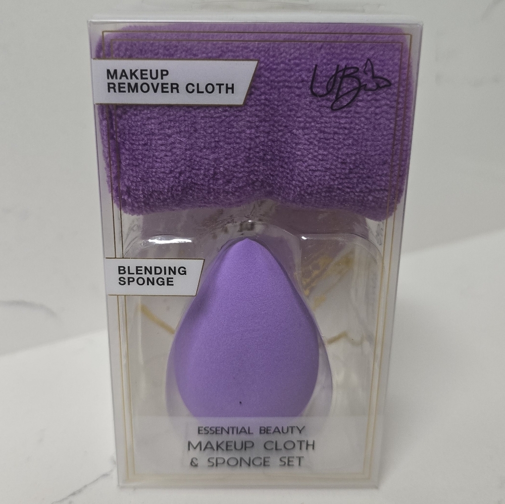 Urban Butterfly Makeup Cloth and Sponge Set
